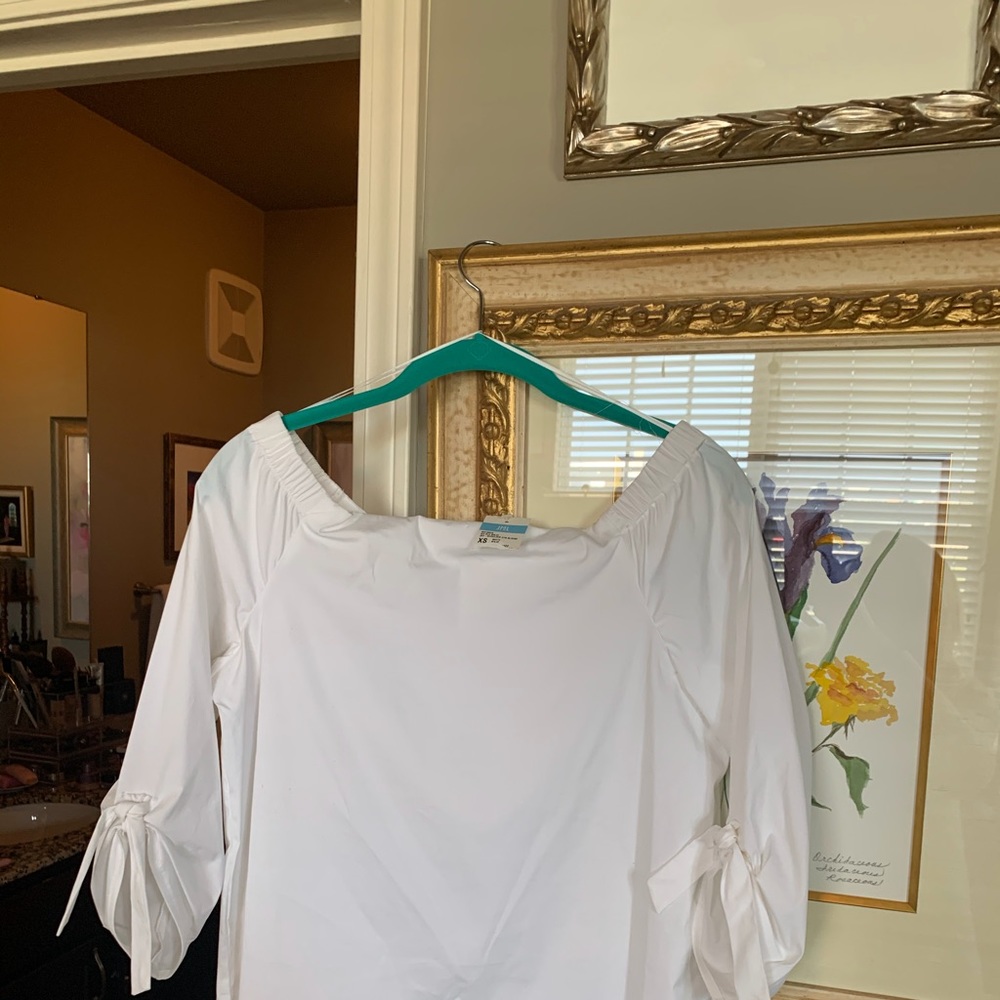 J McLaughlin White blouse